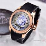 Corum Skeleton Bubble Watch Replica - Rose Gold Corum Bubble Squelette Wrist